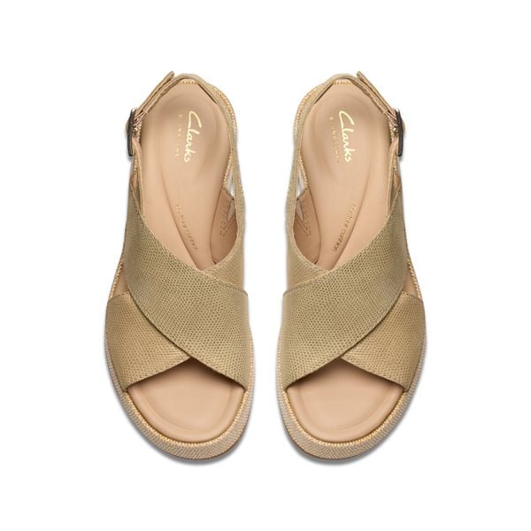 Giày Xăng Đan Đế Xuồng Da Nữ Clarks - Manon Wish