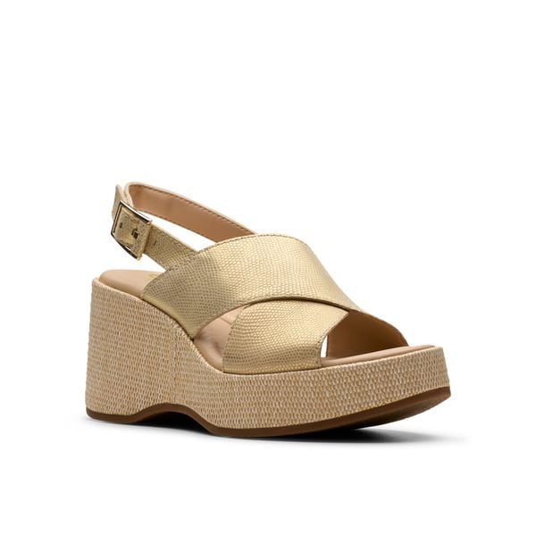 Giày Xăng Đan Đế Xuồng Da Nữ Clarks - Manon Wish