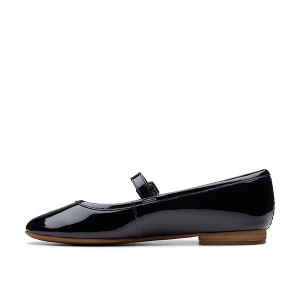 Giày Đế Bệt Da Bóng Nữ Clarks - Fawna Sky