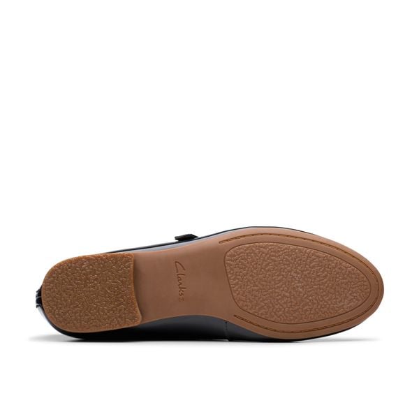 Giày Đế Bệt Da Bóng Nữ Clarks - Fawna Sky