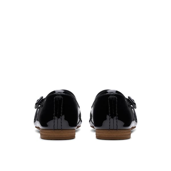 Giày Đế Bệt Da Bóng Nữ Clarks - Fawna Sky