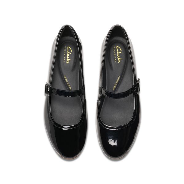 Giày Đế Bệt Da Bóng Nữ Clarks - Fawna Sky