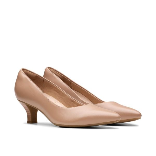Giày Cao Gót 5cm Da Nữ Clarks - Kepley Vine