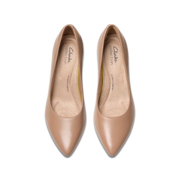 Giày Cao Gót 5cm Da Nữ Clarks - Kepley Vine