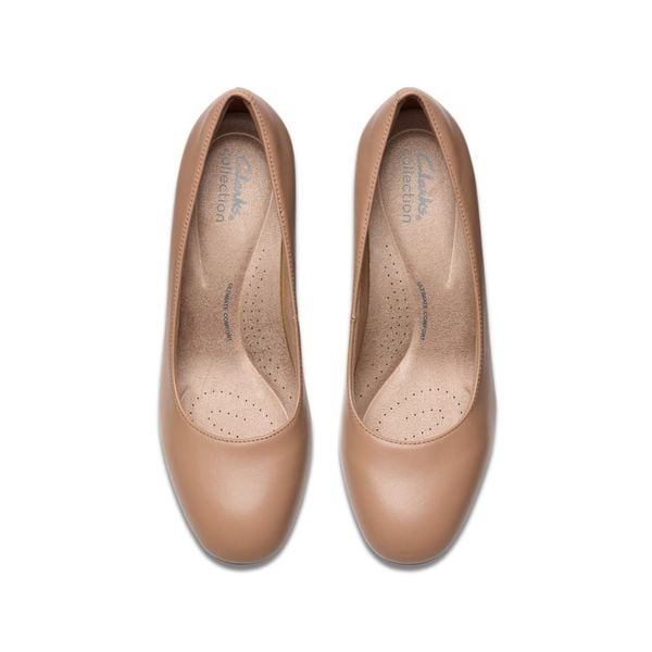 Giày Đế Xuồng Da Nữ Clarks - Olivette Pearl
