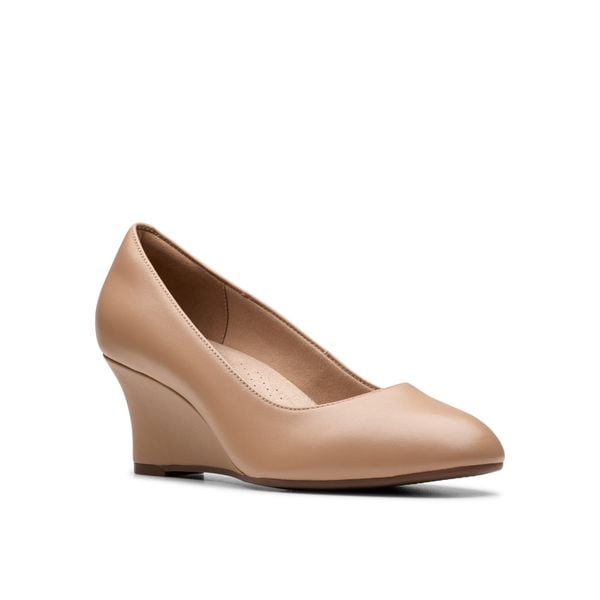 Giày Đế Xuồng Da Nữ Clarks - Olivette Pearl