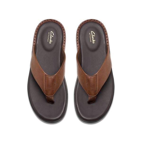 Dép Xỏ Ngón Da Nam Clarks - Penryn Toepost
