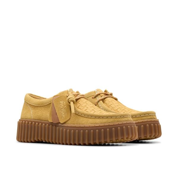 Giày Da Lộn Nữ Clarks - Torhill Bee