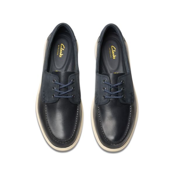 Giày Lười Da Nam Clarks - Bratton Boat