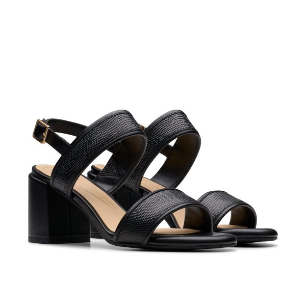 Giày Xăng Đan Cao Gót 7cm Da Nữ Clarks - Ezoria Sling