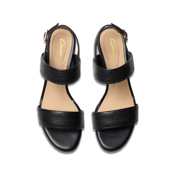 Giày Xăng Đan Cao Gót 7cm Da Nữ Clarks - Ezoria Sling