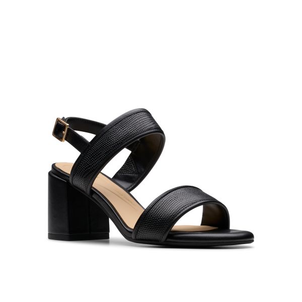 Giày Xăng Đan Cao Gót 7cm Da Nữ Clarks - Ezoria Sling