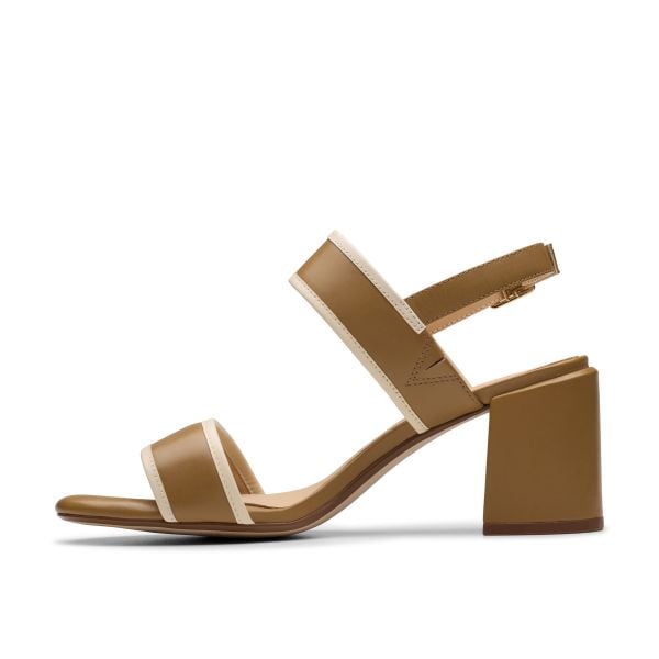 Giày Xăng Đan Cao Gót 7cm Da Nữ Clarks - Ezoria Sling
