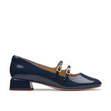 Giày Đế Bệt Da Bóng Nữ Clarks - Daiss30 Shine