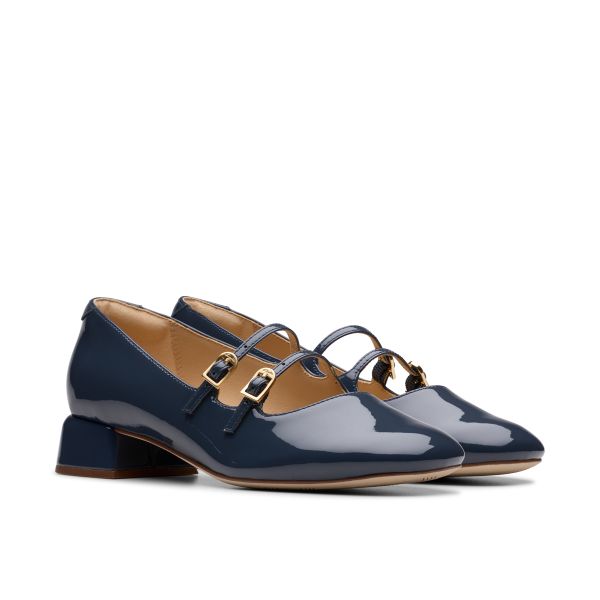 Giày Đế Bệt Da Bóng Nữ Clarks - Daiss30 Shine