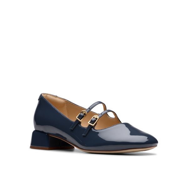 Giày Đế Bệt Da Bóng Nữ Clarks - Daiss30 Shine