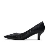 Giày Cao Gót 5cm Da Nữ Clarks - Kepley Sky