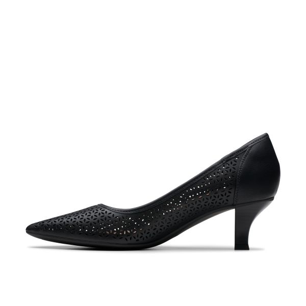 Giày Cao Gót 5cm Da Nữ Clarks - Kepley Sky