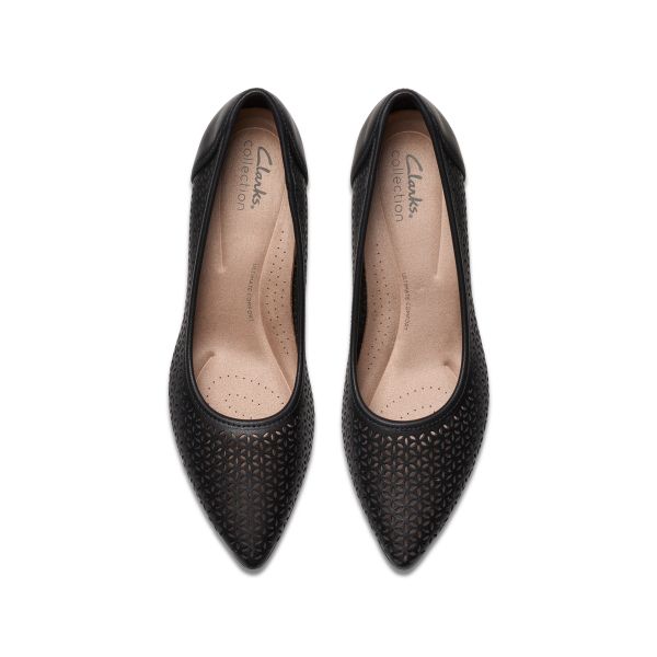 Giày Cao Gót 5cm Da Nữ Clarks - Kepley Sky