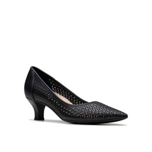 Giày Cao Gót 5cm Da Nữ Clarks - Kepley Sky