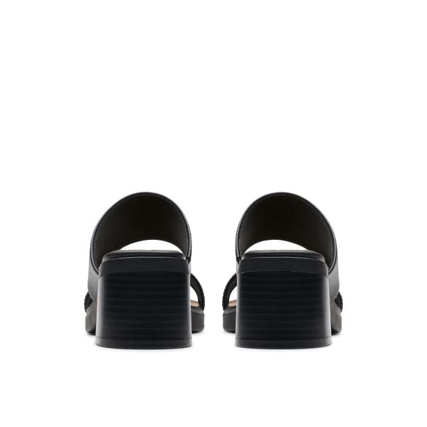 Dép Quai Ngang Cao Gót 5cm Da Nữ Clarks - Jaylan Dusk