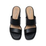 Dép Quai Ngang Cao Gót 5cm Da Nữ Clarks - Jaylan Dusk