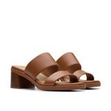 Dép Quai Ngang Cao Gót 5cm Da Nữ Clarks - Jaylan Dusk