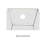 Hộp chụp sản phẩm Ciya CN-80, 4 thanh led, 2 màu trắng-vàng, Có điều khiển chỉnh ánh sáng