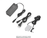 Bộ pin giả KingMa LP-E5 với Bộ chuyển đổi nguồn điện EU plug Power adapter
