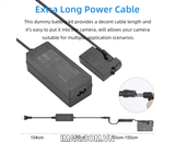 Bộ pin giả KingMa LP-E8 với Bộ chuyển đổi nguồn điện EU plug Power adapter