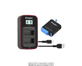 Bộ 1 pin 1 sạc đôi Ver 3 Kingma for GoPro Hero 9 Black, Hero 10 Black