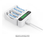 Sạc Pin AA & AAA Beston C9023L Ni-Mh 1.2V 4 pin, màn hình LCD báo vạch