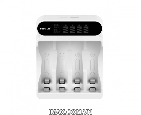 Sạc Pin AA & AAA Beston C9023L Ni-Mh 1.2V 4 pin, màn hình LCD báo vạch