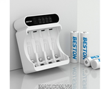 Sạc Pin AA & AAA Beston C9023L Ni-Mh 1.2V 4 pin, màn hình LCD báo vạch