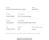 Giả Pin/ pin ảo Dummy Battery Fujiflim DR-W126 và Đế pin Kingma BM-F980D