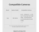 Giả Pin/ pin ảo Dummy Battery Fujiflim DR-W126 và Đế pin Kingma BM-F980D