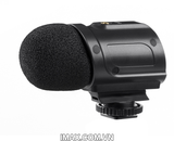 Mic thu âm Saramonic SR-PMIC2 Mini Stereo Condenser Microphone cho DSLR Camera, máy quay