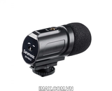 Mic thu âm Saramonic SR-PMIC2 Mini Stereo Condenser Microphone cho DSLR Camera, máy quay