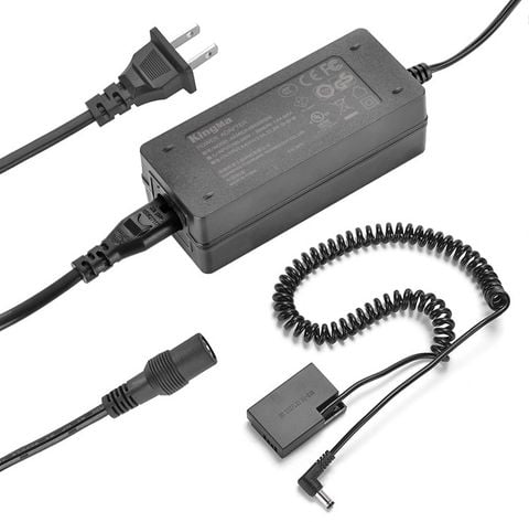 Bộ pin giả KingMa LP-E17 với Bộ chuyển đổi nguồn điện EU plug Power adapter