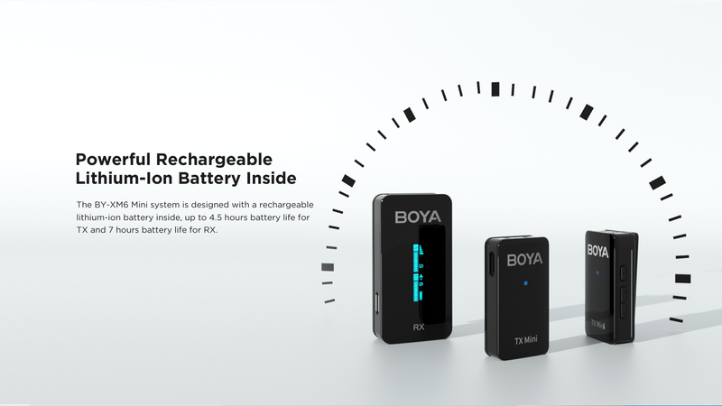 boya xm6 mini wireless microphone