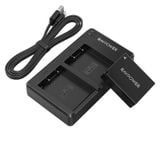 Bộ 2 pin và 1 sạc đôi Ravpower for Fujifilm NP-W126S