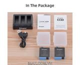 Bộ 2 pin 1 sạc ba Kingma for GoPro Hero 9 Black, Hero 10 Black BM060