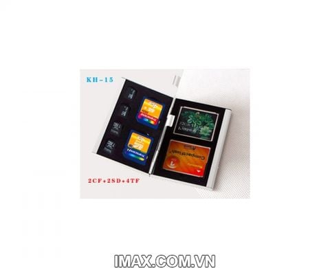 Hộp đựng thẻ nhớ KH-15 đựng 2CF, 2SD, 2 Micro, 2 ngăn