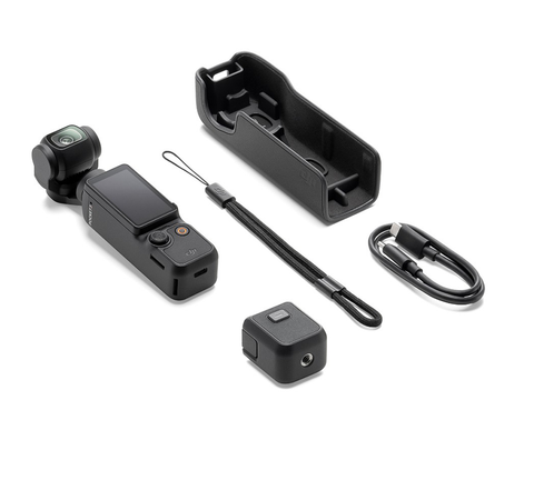 Combo 3: Máy quay DJI Osmo Pocket 3 Combo, Tặng 1 thẻ 256GB PRo 4K, dán màn hình, khăn lau K&F