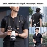 Dây đeo máy ảnh K&F Concept Shoulder Strap 32mm (Đen) - KF13.115V1