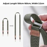 Dây đeo máy ảnh K&F Concept Shoulder Strap 32mm (Xanh Rêu) - KF13.115V3