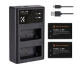 Bộ 2 pin 1 sạc đôi máy ảnh K&F Concept cho Canon LP-E17 1250mAh - KF28.0014