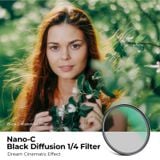 Kính lọc Filter K&F Concept Nano-C Black Diffusion 1/4, 49-82mm