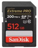 Thẻ nhớ Sandisk SDXC Extreme Pro 512GB 200/140Mb/s