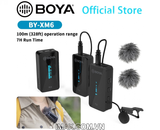 Mic thu âm Boya BY-XM6-K1 Ultracompact 2.4GHz Dual-channel Wireless Microphone System